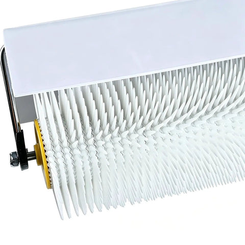Spiked Screeding Compound Roller 19x1 Inch For Self Leveling Floors Keeps Bubbles Out, close-up view of spikes