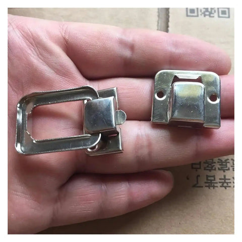Sturdy Iron Box Hasps Set Of 10 Latches With Antique Bronze Finish And Gold Tone Built To Last For Jewelry Chests Suitcases