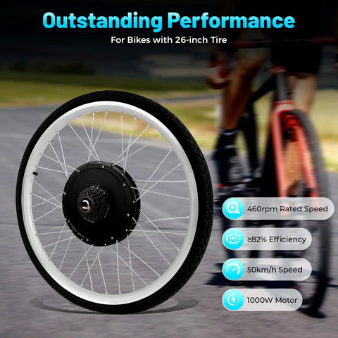 26 Inch Electric Bike Kit 48V 1000W PAS & LCD ✓