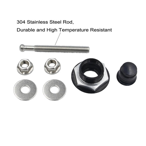 Universal 1.25 Inch Hood Pins Kit With Quick Release Lock Latch For Hood 304 Stainless Steel And Aluminum Alloy Bumper Parts