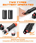 Beast Portable Fuel Transfer Pump With Battery Power For Gasoline Diesel Water Siphon Style 3.0 GPM Flow, battery options visible