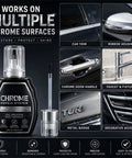 Professional Chrome Repair Pen, Silver Spray Paint for Metal (Silver) on chrome surfaces including door handles and trim.