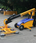 Heavy Duty Electric Vacuum Glass Lifter Robot Featuring Hydraulic Arm And Killer Suction Cups For No Sweat Commercial Glass Moving.