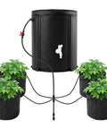 Auto Drip Irrigation System Kit With 13 Gallon Foldable Bucket And 25W Water Pump for plant care in grow tents and greenhouses