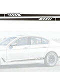 Level Up Your Ride Vibe With Sporty Side Skirt Stickers For Tesla Cybertruck Exterior Vinyl Decals, black decorative strips.