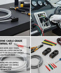 Throttle And Shift Control Box Cable End Connector ABS Copper Replacement 67275 95600 2 Pack Plug And Play for Boats