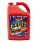 Top Shelf Concentrated Engine Coolant And Antifreeze Treated With Slick Water Conditioner Heavy Duty Heat Transfer Additive For Aluminum And Brass Radiators Keeps Your Ride Cool And Smooth 1-gallon red jug.