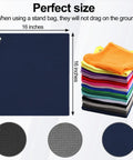 Navy microfiber towel from 3 Pack 16 By 16 Inch Golf Towels For Men On The Go With Carabiner Clip showcased with color options.