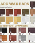All In One Vinyl Floor Repair Kit For Laminate Hardwood And Linoleum Quick Wax Fix with wax bars and touch-up markers