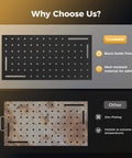 Comparison of cold-rolled steel top with black oxide finish vs. zinc plating for Heavy Duty 1200 Lb Welding Table with 36 by 18 inch.