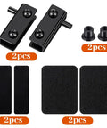 Adjustable Glass Door Pivot Hinge Clamp Kit For 3-6mm Cabinet Glass Doors No Drilling Easy Install Replacement Hinges