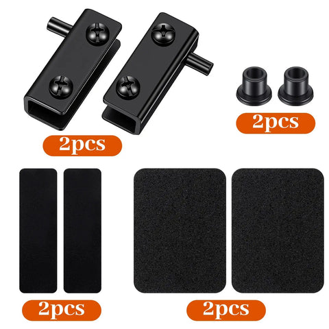 Adjustable Glass Door Pivot Hinge Clamp Kit For 3-6mm Cabinet Glass Doors No Drilling Easy Install Replacement Hinges