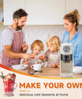 Game Changer Countertop Ice Maker Machine delivers fast crushed ice in just 2 seconds for ice cold slushies and frozen drinks.