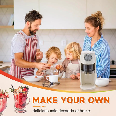Game Changer Countertop Ice Maker Machine delivers fast crushed ice in just 2 seconds for ice cold slushies and frozen drinks.