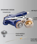 Smooth Operator Hvlp Spray Gun Featuring Siphon Feed Pour Handle Designed For Bumper To Bumper Car Repairs And Home Renovations with ergonomic design.