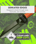 Prospector's Serrated Edge Digger Compact Shovel Trowel For Gardening And Metal Or Gold Prospecting And Detecting on green background