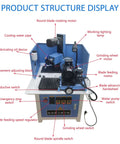 Heavy Duty Automatic Circular Saw Blade Sharpener And Round Grinding Machine, 220V structure with motors and switches displayed
