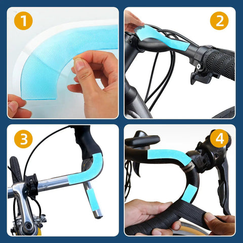 Two Pairs Gel Bar Tape Pads For Bike Handlebars Soft Buffer Cushions Improve Comfort And Shock Absorption On Road And Mountain Bikes Affordable Upgrade