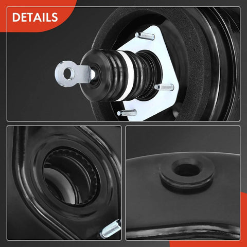 Heavy Duty Vacuum Brake Booster For Dodge Durango And Jeep Grand Cherokee 2011 2015 Fits V6 V8 Engines Built Tough close-up of mounting plate and dual piston.
