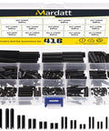 Roll Pin Assortment Kit 416 Pcs 13 Sizes From M1.5 To M6 Slotted Spring Steel Pins With Storage Case