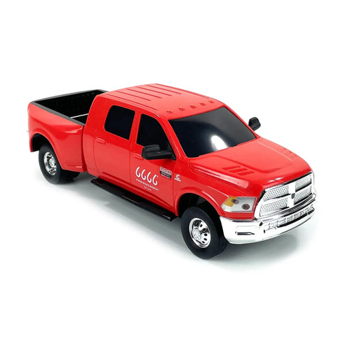 Ram Truck Toy With Trailer Hitch Realistic One Twenty Scale Farm Vehicle For Kids 6666 Ranch Four Sixes Ranch Toy Set red model
