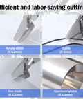 Heavy Duty Sheet Metal Cutter Drill Attachment cuts acrylic, cable, iron mesh, aluminum for burr-free custom metalwork