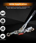 5 Ton Dual Gear Power Puller with 3 Hooks Heavy Duty Steel Cable Come Along Winch for automotive and industrial lifting