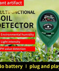 Three In One Soil Test Kit With Moisture Meter pH Meter And Fertility Tester For Garden Lawn Indoor Outdoor Plants