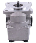 Left Rotation Hydraulic Gear Pump For Kubota B1550 Tractor Direct Fit With 67810 76100 67810 76102 GPO79R GPO120R Counterclockwise Drive Beefed Up Durable Replacement For Farm Gear And DIY Projects - front view showing metal construction