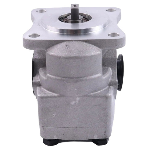 Left Rotation Hydraulic Gear Pump For Kubota B1550 Tractor Direct Fit With 67810 76100 67810 76102 GPO79R GPO120R Counterclockwise Drive Beefed Up Durable Replacement For Farm Gear And DIY Projects - front view showing metal construction