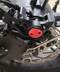Close-up of EBike Hydraulic Disc Brake Set With Power Off Sensor showing caliper and 160mm rotor for electric bike