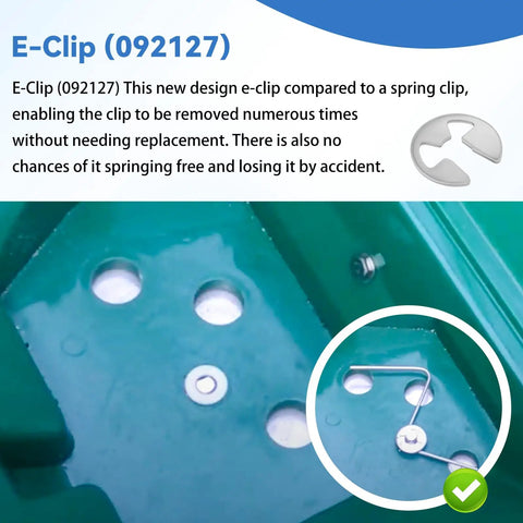 E-clip component for Spreader Agitator Kit For Lesco 101186 091186 705699 High Wheel Fertilizer Spreader And 092807 Push Spreader