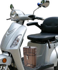 Heavy Duty Outdoor Ev Charger Socket Case Weatherproof Plug Protector Built Tough Rain Shield Box installed on electric scooter.