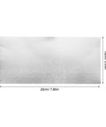 Rectangular metal sheet with measurements for Six-Piece Bendable Aluminum Sheets For Crafting And DIY Projects