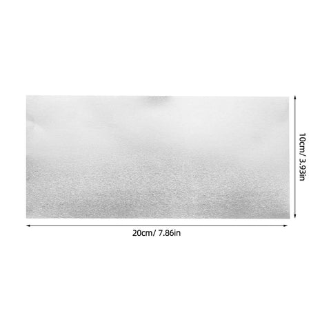 Rectangular metal sheet with measurements for Six-Piece Bendable Aluminum Sheets For Crafting And DIY Projects