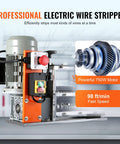 Heavy Duty Automatic Wire Stripper For Electric Cables Point Zero Six To One Point Five Seven Inches Packed With A Rugged Seven Fifty Watt Motor.