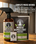 Kicks Mice To The Curb With This Heavy Duty Peppermint And Cinnamon Mouse Repellent Pouches Pack Of 10 beside Grandpa Gus's MAX Rodent Repellent Spray.