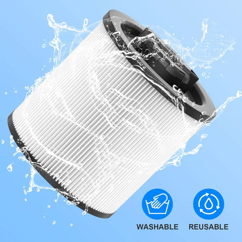 2 Pack Cartridge Filter Replacement For 6-16 Gallon Wet Dry Vacs Fits DXV06P Through DXV16P Shop Vacs Durable Allergen
