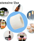 No Hassle Bottle Shrink Wrap Roll, Smooth Operator Stretch Film Up To 9055 Inches on various containers and bottles.