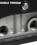 Visible threads on Pneumatic Foot Pedal Valve Hands Free Momentary Five Way Three Position Foot Operated Air Valve Non Slip