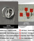 Comparison of Archery Target Pins 304 Stainless Steel Pro Grade Rugged Rustproof All Weather Universal Fit For EVA Foam XPE Bag