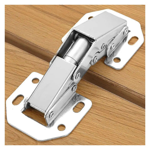 Concealed stainless steel cabinet hinges with no drill install fully hidden when doors shut rust resistant for kitchens and bathrooms adjustable