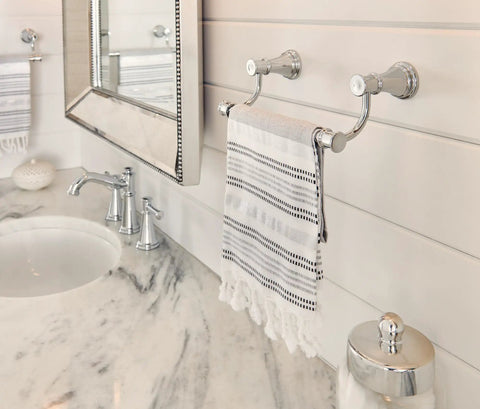 Belfield 9 Inch Bathroom Hand Towel Bar In Polished Nickel Sleek Dope Towel Rack For Bath Or Kitchen Coordinating With Other Accessories