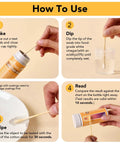 Step-by-step guide for using Lead Test Kit With Vinegar For Home Surfaces, featuring swabs and vinegar solution.