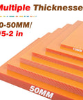 Multiple thicknesses of orange phenolic sheets for Insulation Resin Flat Plate For Zero Clearance Inserts And Throat Plates.