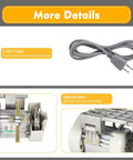 Electric Brushless Servo Motor With Controller 600W Industrial Sewing Machine Servo Motor showing components like cable and upgrade base.