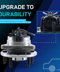Front Wheel Hub Bearing Assembly With ABS 5 Lug Bolt On For 2004 2012 Malibu 2008 2010 Cobalt HHR 2005 2010 Pontiac G6 2007 2009 Saturn Aura Front Left And Right Replacement Ready To Roll 513214 close-up