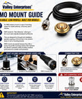 Heavy Duty 3/4 Inch NMO L Mount Bracket For Mobile Radios Built Tough 14 Gauge Stainless Steel Extra Long 6 Inch Arm Guide