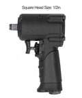 Heavy Duty One Quarter Inch Drive Pneumatic Impact Wrench Delivers Sick 610 Nm Torque for fast tire changes with 1/2 inch square head.