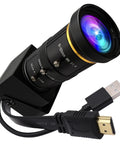 4K HDMI USB Webcam With 10X Manual Zoom Dual Output For PC And TV Simultaneous HDMI And USB Display 5 To 50mm Telephoto Lens